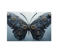 Blue Mechanical Butterfly 1000 Piece Jigsaw Puzzles For Adults Wooden Puzzles For Adults Gifts Home Decor