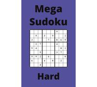 Blue Mega Sudoku Book, 9x9 Puzzles, 200 Pages, 5x8, Hard