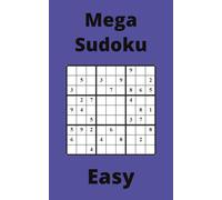 Blue Mega Sudoku Book, 9x9 Puzzles, 50 Pages, 5x8, Easy