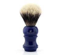 Blue Men's Shaving Brush 100% Badger Silver Tip Bristles Ultra Selection