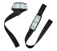 Blue Merle Aussie Australian Shepherd Mom Dog Lover Wrist Wraps and Lifting Straps 26" Power Workouts Wrist Straps for Weightlifting, Deadlifting, Exercise, Strength Training
