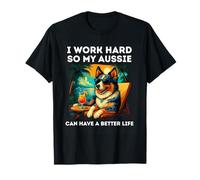 Blue Merle Australian Shepherd Lover Dog Design T-Shirt