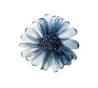 Blue Mesh Crystal Flower Brooches Lapel Pins Dainty Daisy Flowers Brooch Pin for Women Wedding Party Dance Banquet Suit Dress Clothes Accessories Elegant Jewelry Valentine's Day Gifts