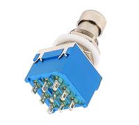 Blue Metal Guitar Foot Switch 9-pin Latching Controller | Gn311 Model, Precise Build and Quick Sound-effect Switching, Sleek Look for Pedal Setups