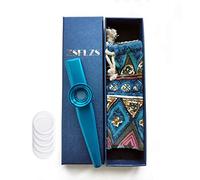 Blue Metal Kazoo with A Beautiful Gift Box, Mini Musical Instrument for Kids And Adults
