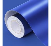 Blue Metallic Wrapping Paper, 17inch x 33ft Matte Blue Solid Color Gift Wrapping Paper Roll Perfect for Father's Day, Birthday Gifts, Christmas, Baby Shower, Wedding, Valentine's Day, DIY Invitations