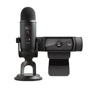Blue Microphones Yeti and Logitech C920 HD Pro - Webcam and microphone combo to look and sound like a true professional, for video conferencing, work from home, Zoom, PC and Mac