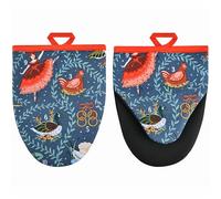 Blue Microwave Mitts Pair: 12 Days of Christmas by Ulster Weavers