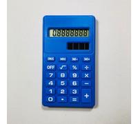 Blue Mini Basic Standard Calculators Digital Desktop Calculator, Solar Power Smart Pocket Size Basic Office Calculators for Home School Office Calculator