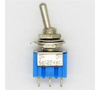 Blue Mini M T S-102 3-Pin SPDT ON-ON 6A 125VAC Miniature Toggle Switches 5Pcs