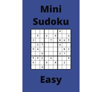Blue Mini Sudoku Book, 9x9 Puzzles, 300 Pages, 5x8, Easy