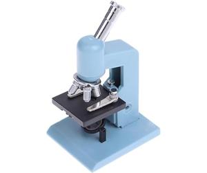 Blue Miniature Microscope, Plastic Dollhouse Mini Laboratory Tool for Dollhouse Science STEM Scene, DIY Doll House Kit for 1:12 Scale Dollhouse Decor Dollhouse Accessories