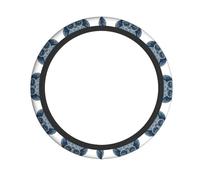 Blue Monkey Pattern Printed Steering Wheel Cover Elastic Stretch Car Wheel Wrap Breathable Non-Slip Steering Wheel Protector for Car Truck SUV