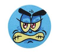 Blue Monster Patch | Alien Iron On, Horror Dino Applique, Kids Embroidered Badge - Finally Home