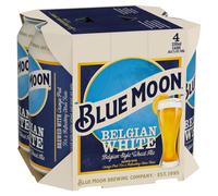 Blue Moon Belgian White American Craft Wheat Beer 4 X 330ml