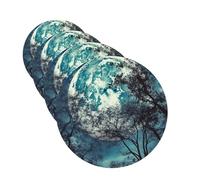 blue moon Car Air Freshener Cards for Women Men 4 Pack Cute Car Accessories Long Lasting Scent Car Diffuser Hanging Auto Aromatherapy Tablets Car Fresheners Gifts