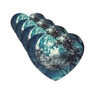 blue moon Car Air Freshener Cards for Women Men 4 Pack Cute Car Accessories Long Lasting Scent Car Diffuser Hanging Auto Aromatherapy Tablets Car Fresheners Gifts