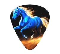 Blue Moon Horse Guitar Picks Gift Set - 12 Smooth Durable Plectrums For Acoustic, Electric & Bass Guitar, Perfect Present For Guitar Lovers & Musicians