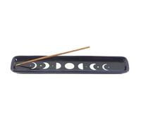 Blue Moon Phase Ceramic Incense Ash Catcher | Astral Design | 25cm Long