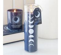 Blue Moon Phase Fig & Vanilla Scented Glass Candle - 55H Burn Time