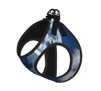 Blue Moon Print Dog Harness,Pet Leash Vest,Adjustable And Reflective Vest,For Small To Medium Dogs
