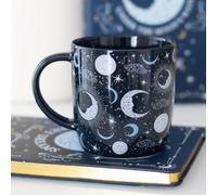 Blue Moon Print Mug - 500Ml, Microwave & Dishwasher Safe For Cozy Mornings