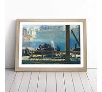 Blue Morning By George Bellows | Framed Wall Art Print | Modern Home Decor Picture | Ready to Hang Artwork for Living Room, Bedroom, Kitchen or Office | Multiple Sizes