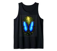 Blue Morpho Butterfly Rainforest Wildlife Art Insect Lover Tank Top