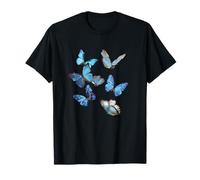 Blue Morpho Butterfly Swarm of Nature Lovers T-Shirt