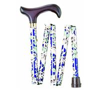 Blue Morris Pattern Handbag Folding Walking Stick