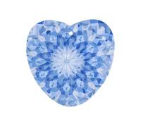 Blue Mosaic Kaleidoscope Car Air Fragrance Tablets Love form | Hanging Interior Home Decor Freshener Aromatherapy Pads