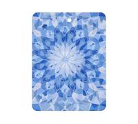 Blue Mosaic Kaleidoscope Car Air Fragrance Tablets Square | Hanging Interior Home Decor Freshener Aromatherapy Pads