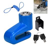 Blue Motorcycle Brake Lock Alarm, Scooter & Bicycle Disc Lock Reminder