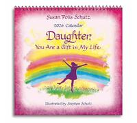 Blue Mountain Arts 2026 Hanging Wall Calendar (Daughter, You Are a Gift in My Life) by Susan Polis Schutz Is a Sweet Gift for a Daughter-12 Months, 7.5 x 7.5 Inches
