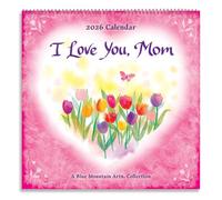 Blue Mountain Arts 2026 Wall Calendar - I Love You, Mom | Heartwarming Gift for Mothers from Daughter or Son | 12-Month, 12x12 inches