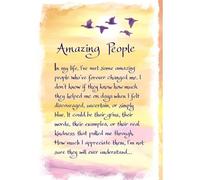 Blue Mountain Arts Amazing People in My Life I've Met - Greeting Card with a Lovely Verse Card (CBM446)