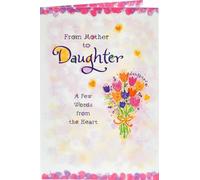 Blue Mountain Arts For a Loved Daughter Heartfelt Sentimental Verses 3-fold Keepsake Greeting Card (Mother to Daughter)
