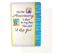 Blue Mountain Arts Greeting Card “On Our Anniversary, I Want to Say More Than Just ‘I Love You’” is a Sweet Way to Celebrate Your Continued Commitment to a Husband, Wife, or Significant Other