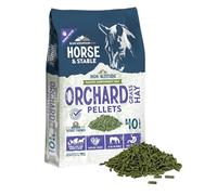 Blue Mountain Hay High Altitude Orchard Grass Hay Pellets (40 lb), Ultra Premium Nutrient Dense Forage, Small Quick Soaking Low Dust Pellets, Easy to Measure, Automatic Feeder Friendly
