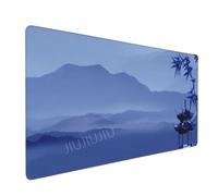 Blue Mountain Office Mouse Pad (1000x500x2mm) | Machine-Washable Non-Slip Rubber Base for Daily Use
