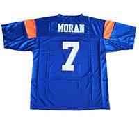 Blue Mountain State 7 Alex Moran Football Jersey Blue White, Blue, XXL