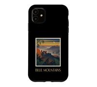 Blue Mountains New South Wales Vintage Retro Travel Design Case for iPhone 11