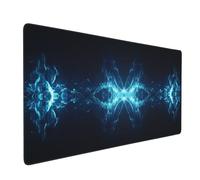 Blue Mouse Mat 1200x600 mm Large Mouse Pad Abstract Waterproof Desk Mat with Non-Slip Rubber Base, Smooth Surface to Improve Precision and Speed, xxl Gaming Mousepad for Computer, PC, Laptop 2S-1046