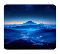 Blue Mouse Mat 270x220mm, Small Mouse Pad Starry Sky Waterproof Gaming Mousepad, Mini Desk Mat with Anti-Slip Base, Stitched Edges Mousepad, Keyboard, Mousemats for Desk, Gifts for Women 2-8839