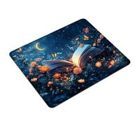 Blue Mouse Mat 30 x 25 cm Small Mouse Pad Landscape Waterproof Mousepad Gaming Desk Accessories, Anti-slip Rubber Base Mousemat with Stitched Edge for Office, Learning, Gaming, Gifts for Men S0-216