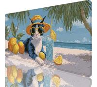 Blue Mouse Mat 600x300x3 mm Large Gaming Mouse Pad Animal Desk Mat with Stitched Edges, Mousepad Non Slip Rubber Base, Waterproof Soft Desk Pad, Pc Accessories for Home Office Decor, Gifts l-8109