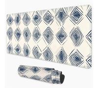 Blue Mouse Mat 700x300 mm Large Mouse Pad Stripe Office Accessories Waterproof Desk Mat with Non-Slip Base, Smooth Surface to Improve Precision and Speed, Gaming Mousepad for Home, Office 3Y-283