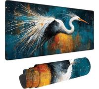 Blue Mouse Mat 800x300x3 mm Large Gaming Mouse Pad Animal Desk Mat with Stitched Edges, Mousepad Non Slip Rubber Base, Waterproof Keyboard Desk Pad, Office Accessories for Home Decor, Gifts w-3972