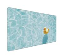Blue Mouse Mat 900x400 mm Large Mouse Pad Duck Waterproof Desk Mat with Non-Slip Rubber Base, Smooth Surface to Improve Precision and Speed, xxl Gaming Mousepad for Office, Computer, PC, Laptop 2S-324