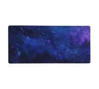 Blue Mouse Pad 1400 x 600 mm Large Mouse Mat Starry Sky Desk Mat with Water Resist Surface，XXL Mousepad with Anti-Slip Rubber Base，Extended Gaming Mouse Pads for Desktop Decor，Gift for Women/Men M789